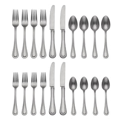 Textured Neutrals 20-Piece Flatware Set