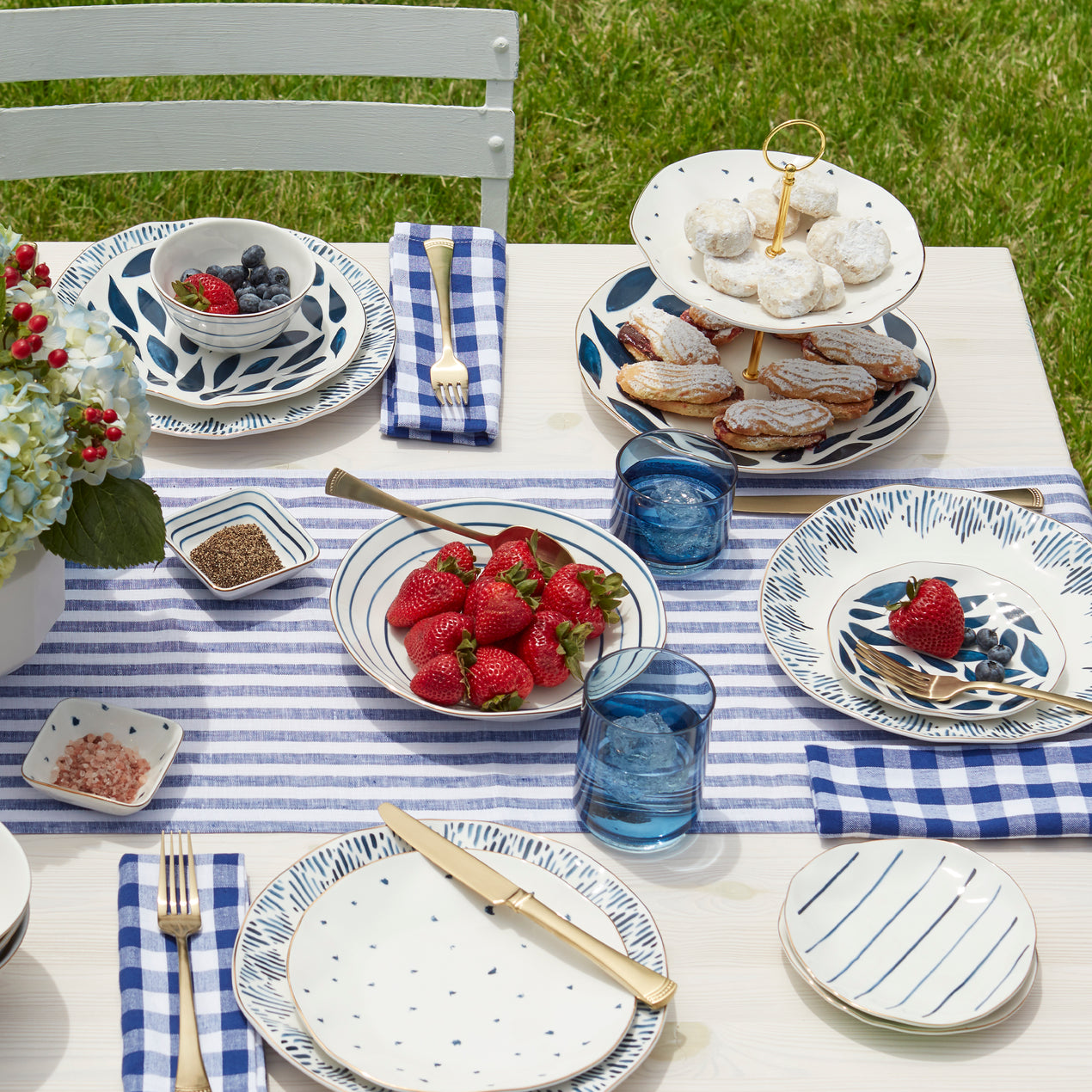 Blue Bay™ 4-Piece Tidbit Plate Set