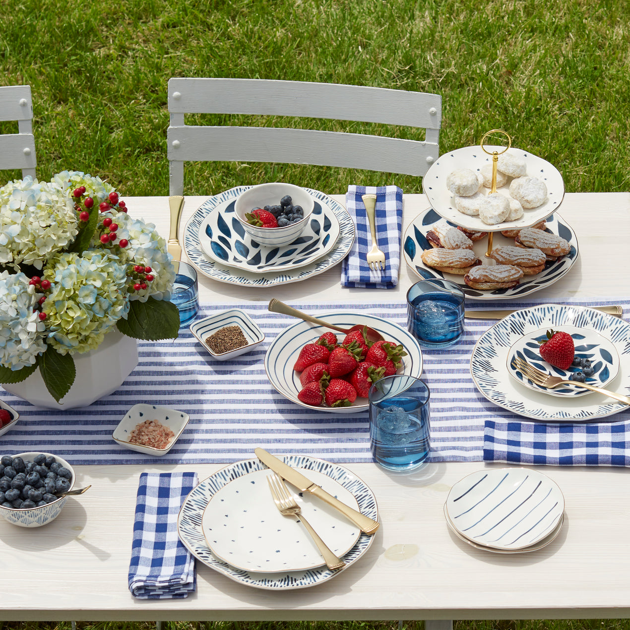 Blue Bay 12-Piece Dinnerware Set