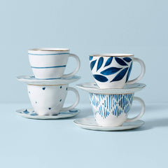 Blue Bay™ 8-Piece Espresso Cup & Saucer Set