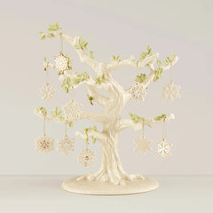 Snowflake 10 Piece Ornament & Tree Set