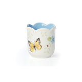 Butterfly Meadow Scalloped Blue Geranium Candle