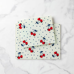 Vintage Cherry Dot 2-Piece Prep Board Set