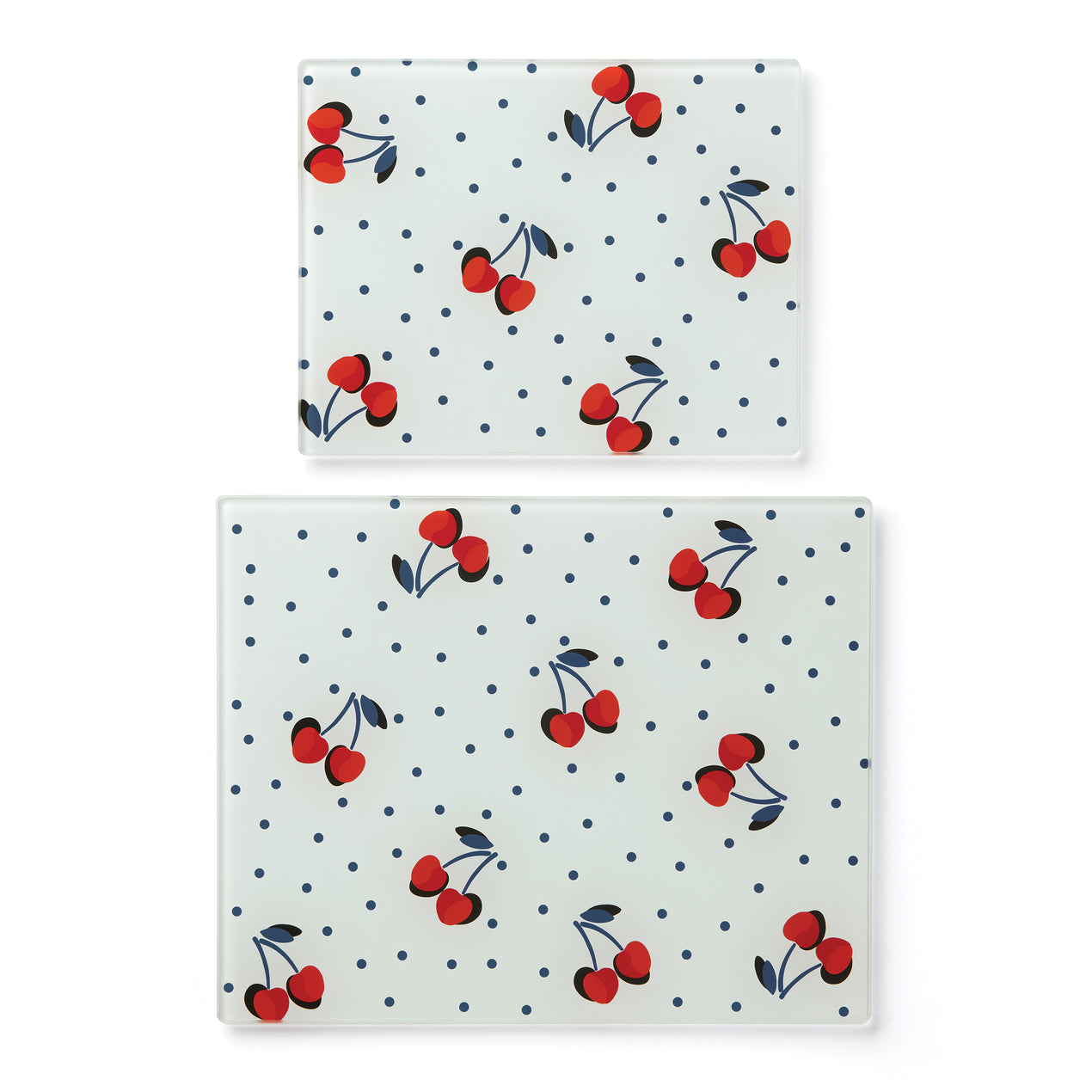 Vintage Cherry Dot 2-Piece Prep Board Set