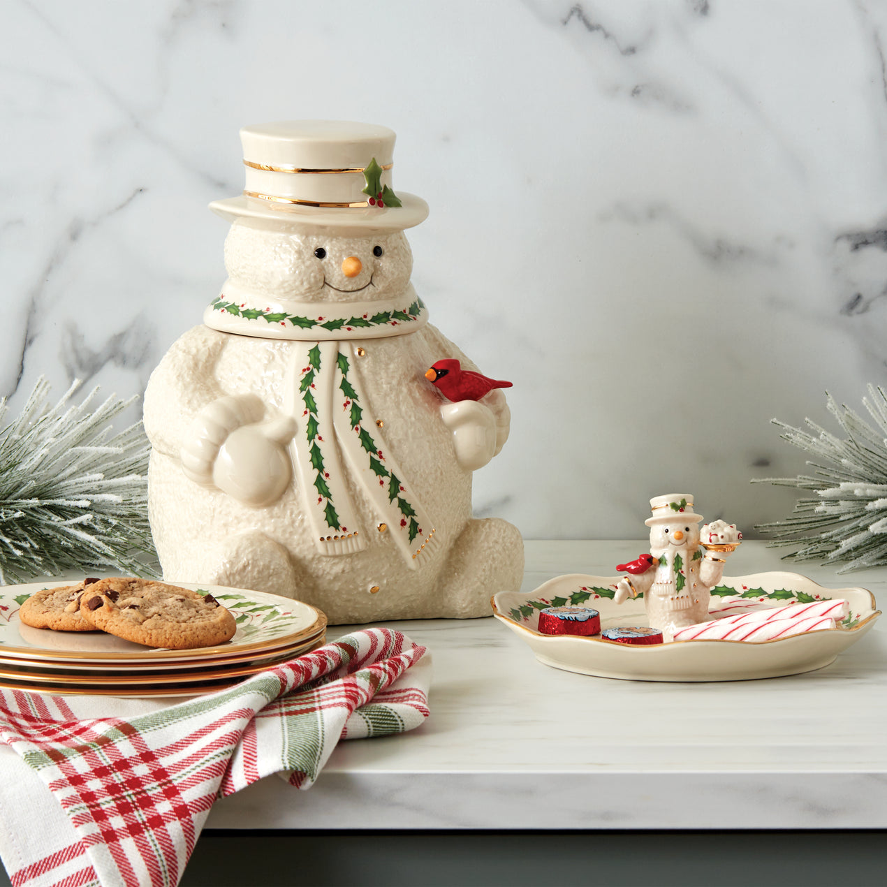 Snowman Treat Dish