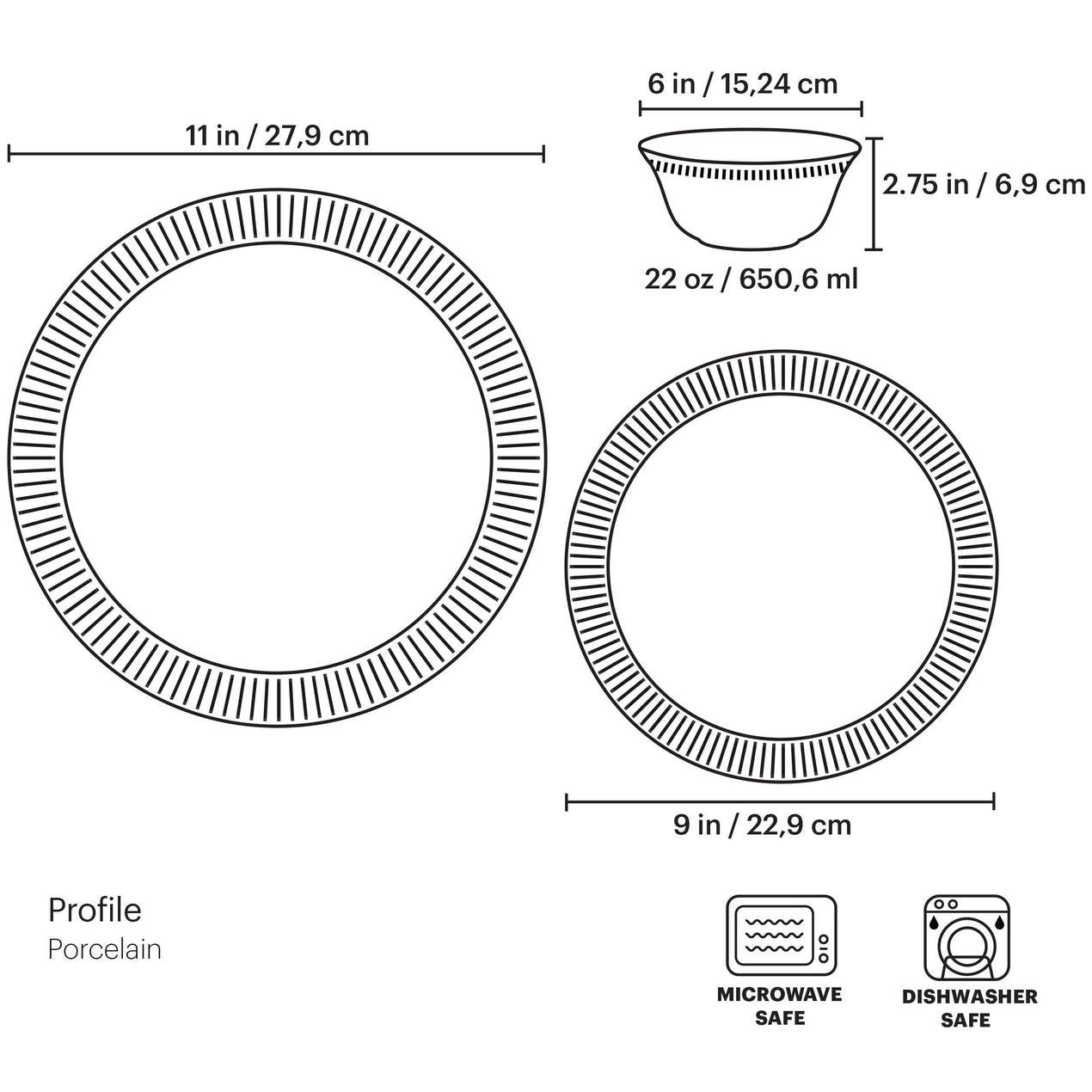 Profile 12-Piece Dinnerware Set