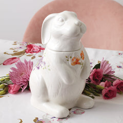 Butterfly Meadow Bunny Cookie Jar