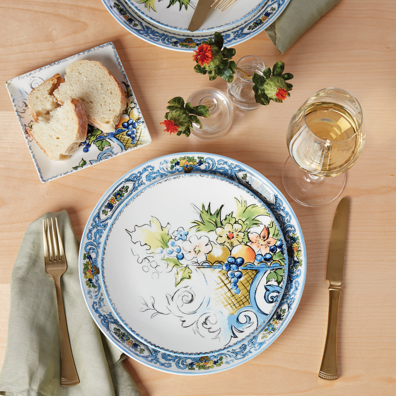 Autumn Studio 4-Piece Dinner Plate Set