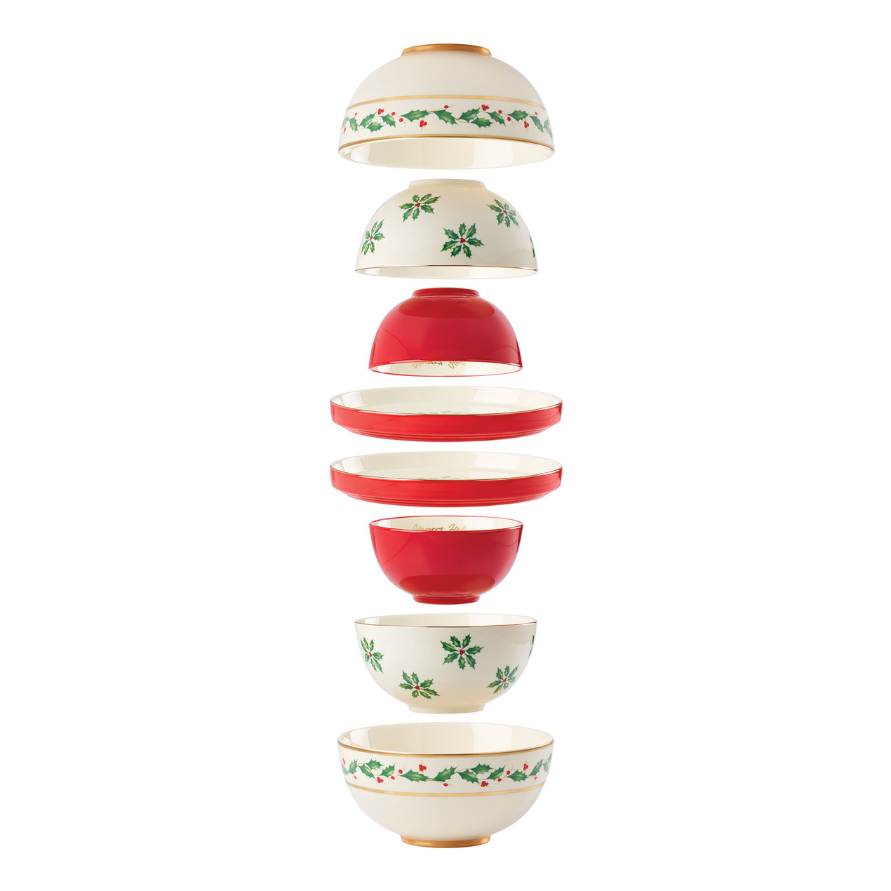 Holiday Luna 8-Piece Nesting Dinnerware Set