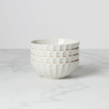 French Perle Scallop 4-Piece Bowl Set