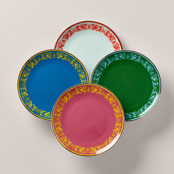 Lx Remix Assorted 4-Piece Accent Plate Set