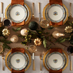 Autumn White 4-Piece Accent Plate Set
