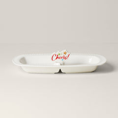 Profile Divided Tray With Cheers Popper Set