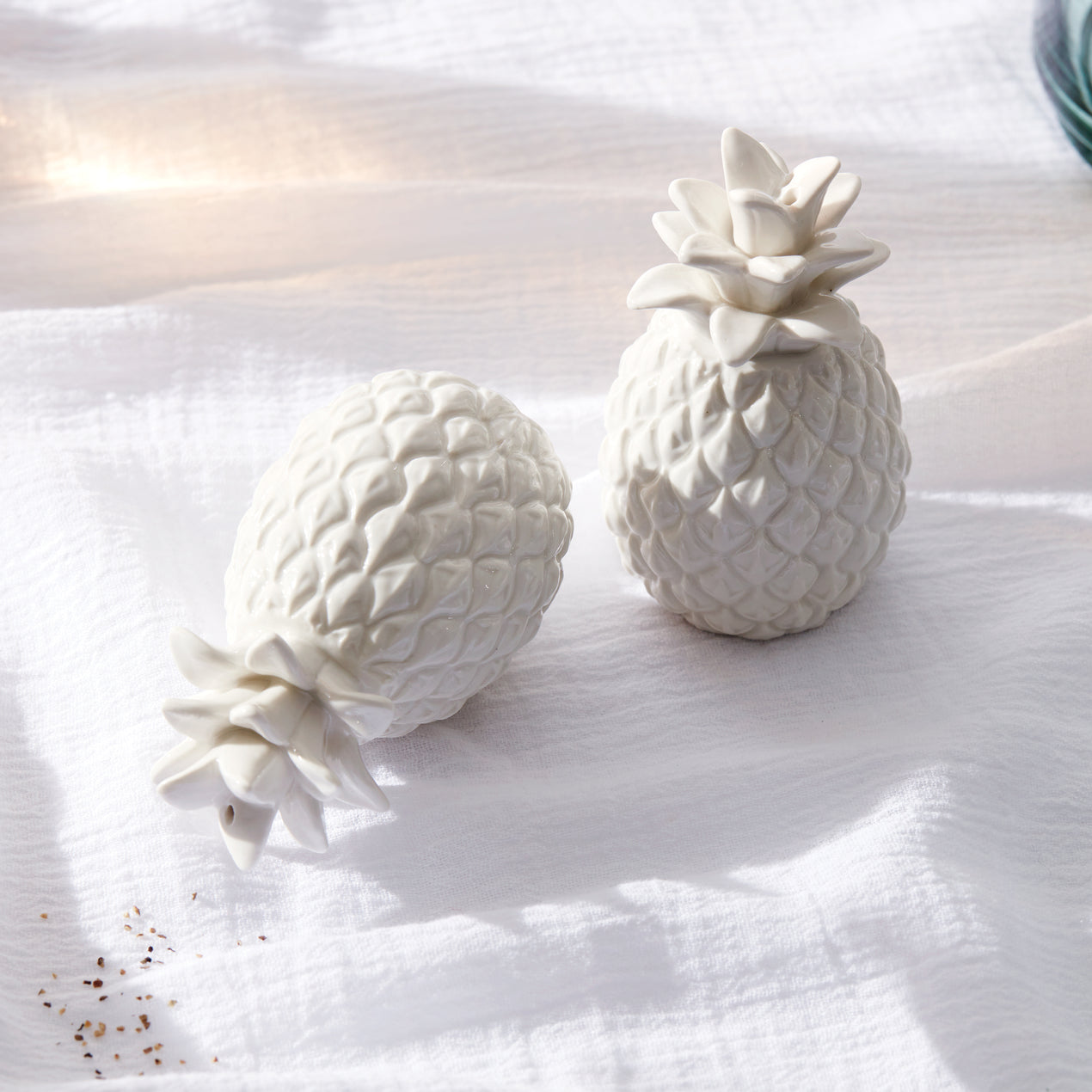 Wicker Creek Pineapple Salt & Pepper Set