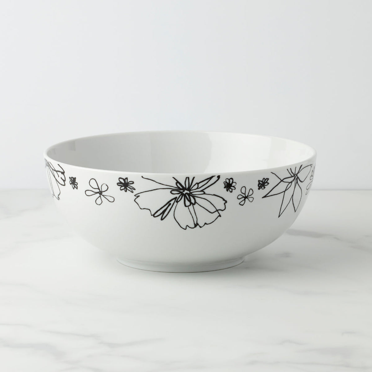 Garden Doodle Serving Bowl