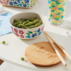 Floral Fields Bowl W/ Lid