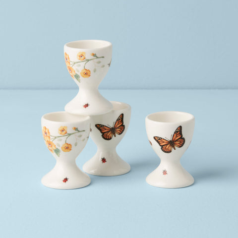 Butterfly Meadow 4-Piece Footed Egg Cups