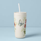 Butterfly Meadow Bamboo Tumbler With Straw