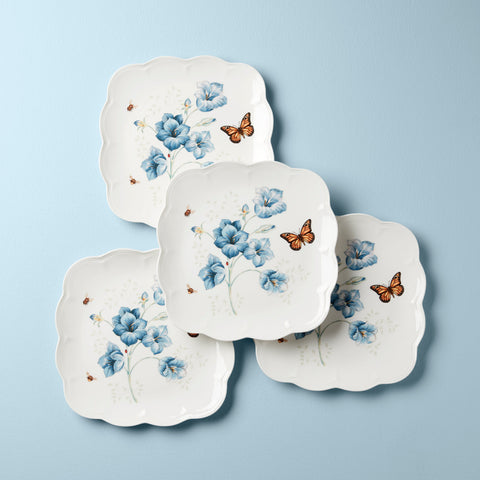 Butterfly Meadow Square 4-Piece Dinner Plates