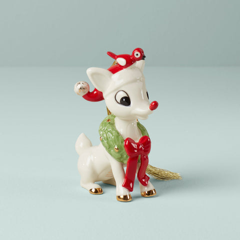 Rudolph And Cardinal Friend Ornament