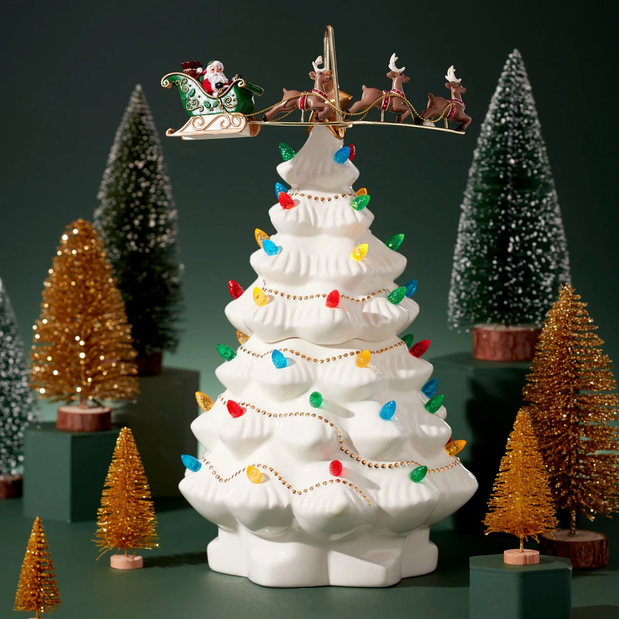 Treasured Traditions Tree Flying Santa