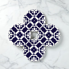 Elegant Geo Accent Plates, Set Of 4