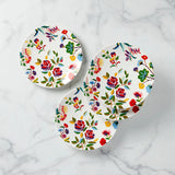 Garden Floral Accent Plates, Set Of 4