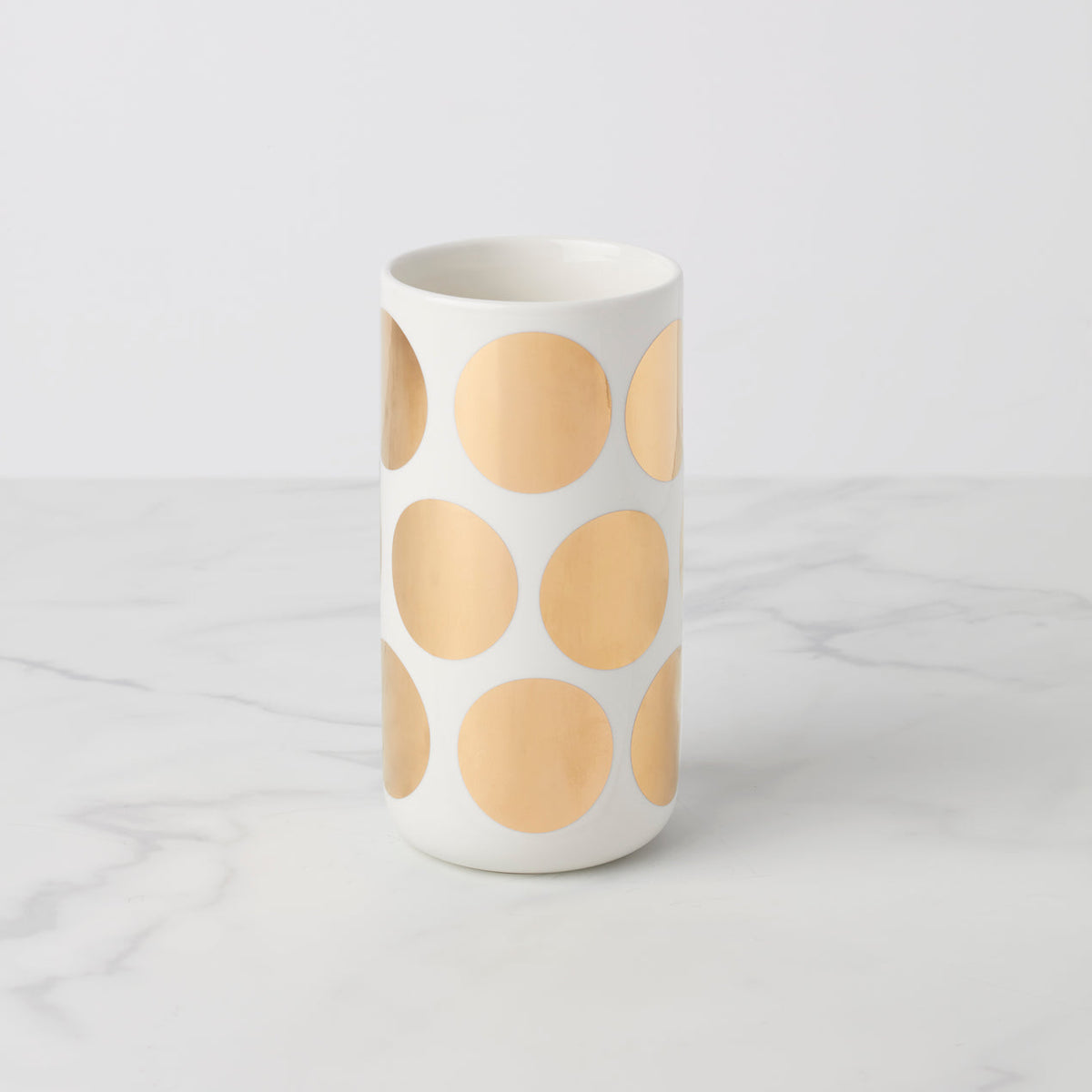 On The Dot Tall Gold Dot Vase