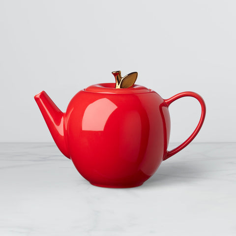 Knock On Wood Apple Teapot