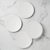 Lx Collective White Accent Plates, Set Of 4