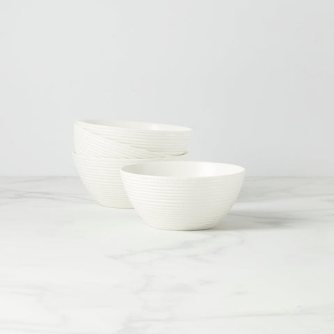 Lx Collective White Fruit Bowls, Set Of 4