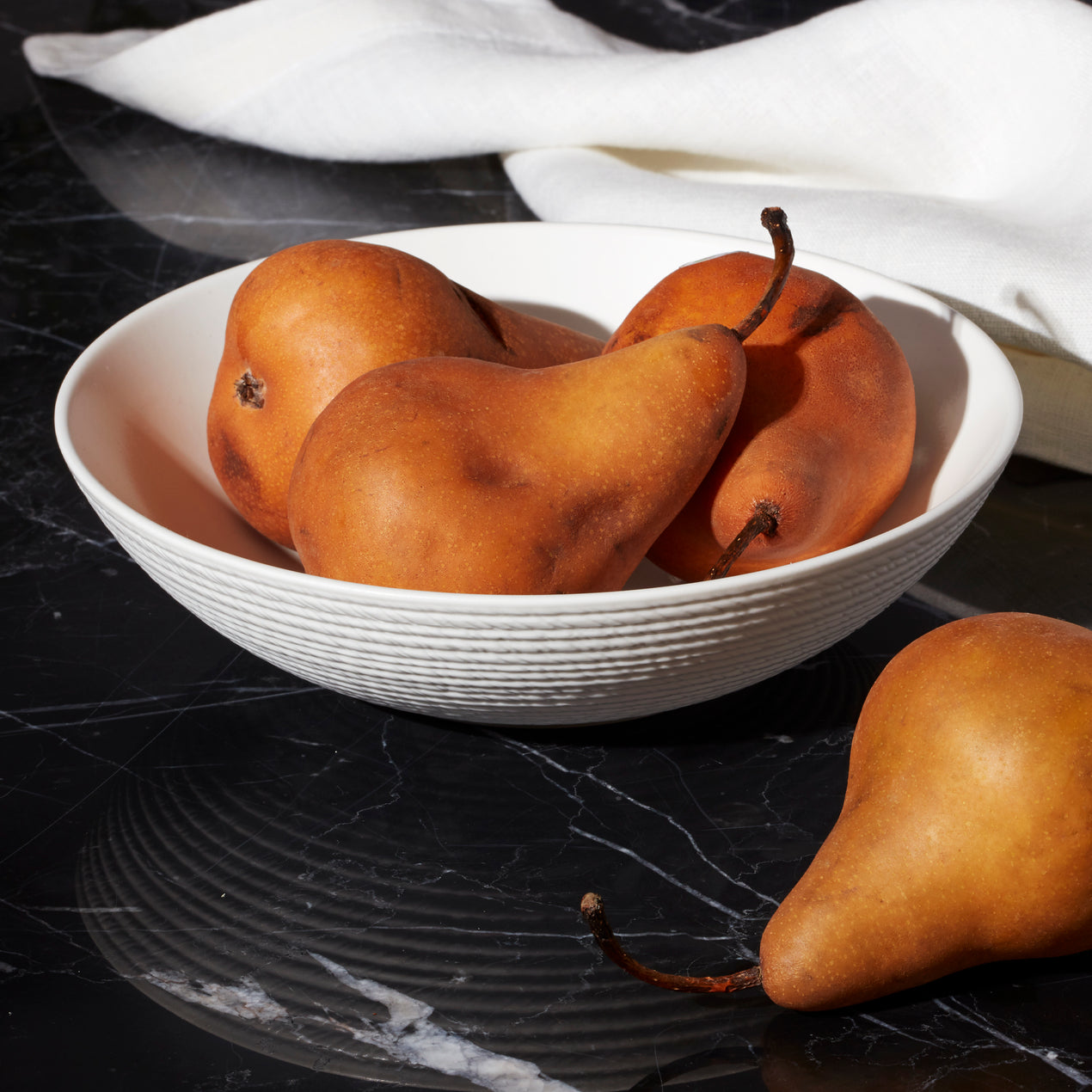 Lx Collective White Serving Bowl