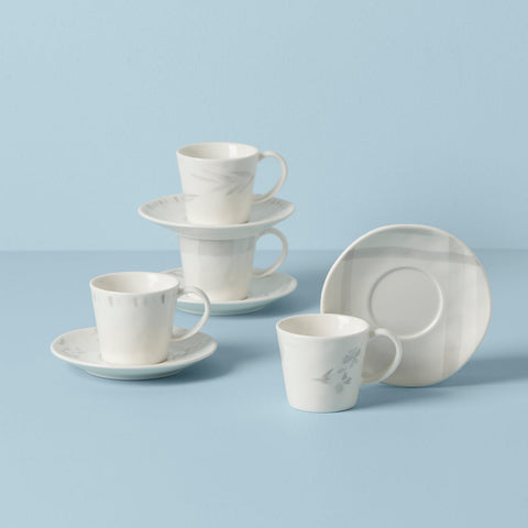 Oyster Bay 8-Piece Espresso Cup & Saucer Set