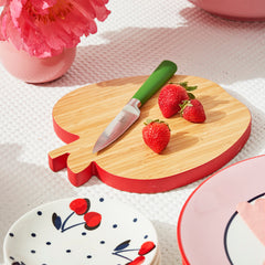 Knock On Wood Cheese Board With Knife