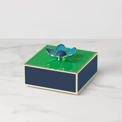 Make It Pop Floral Box, Green And Navy