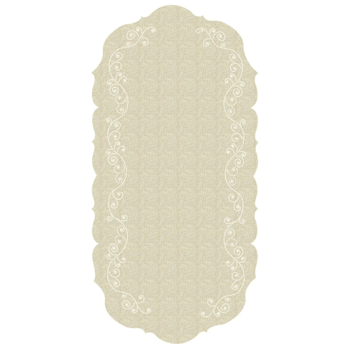 French Perle Linen Centerpiece