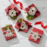 Pierced Floating Jingle Bell Ornaments, Set Of 5