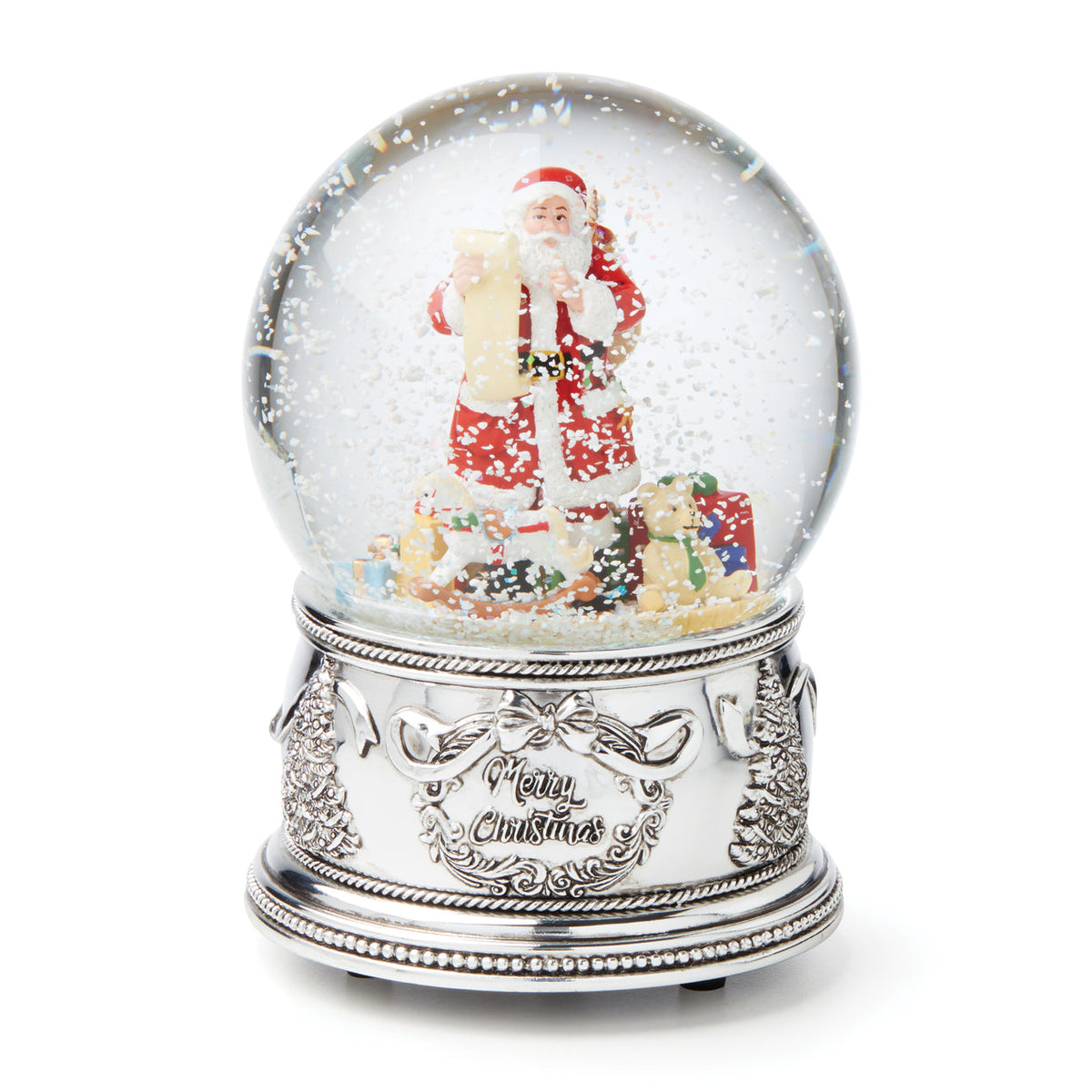 Winter Traditions Santa Musical Snow Globe