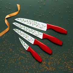 Holiday Printed Knives, Set Of 4
