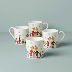 Merry Grinchmas Mugs, Set Of 4