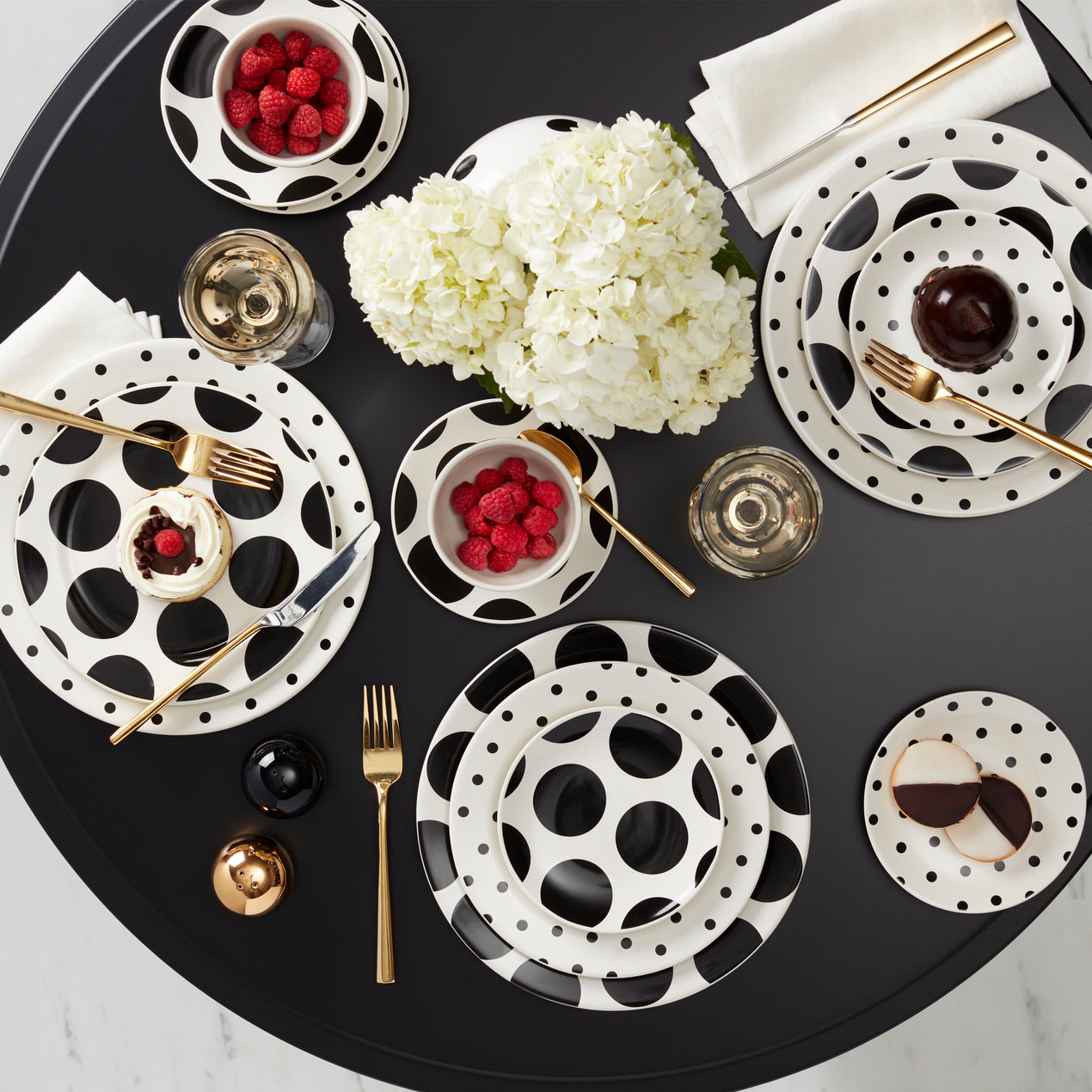 On The Dot Assorted Dinner Plates, Set Of 4