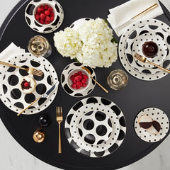 On The Dot Assorted Dinner Plates, Set Of 4