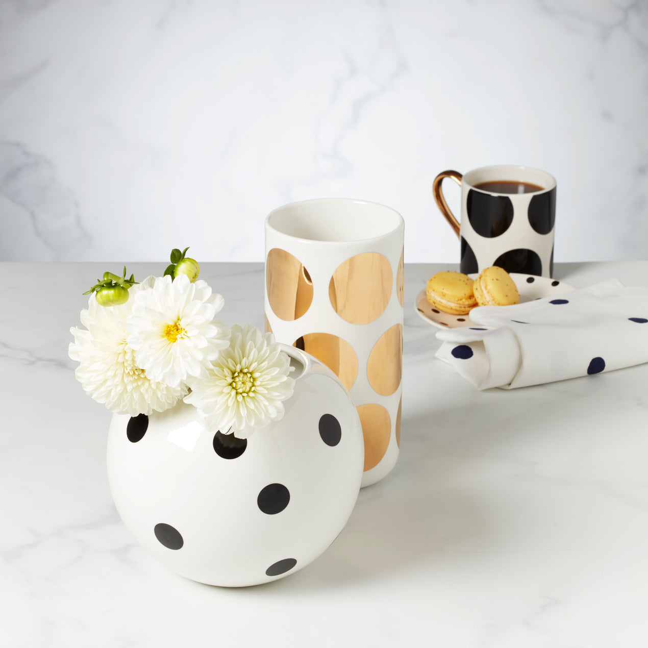 On The Dot Assorted Mugs, Set Of 2