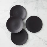 Lx Collective Black Dinner Plates, Set Of 4