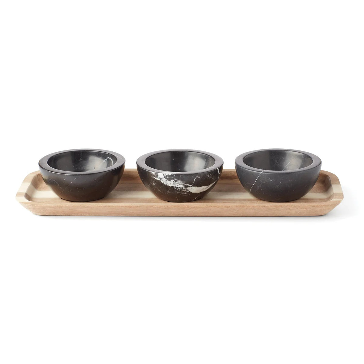 LX Collective Tray With 3 Dip Bowls