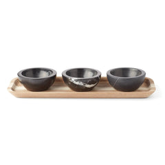 LX Collective Tray With 3 Dip Bowls