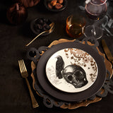 Lx Collective Black Dinner Plates, Set Of 4