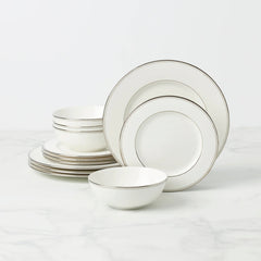 Federal Platinum 12-Piece Dinnerware Set, Service For 4