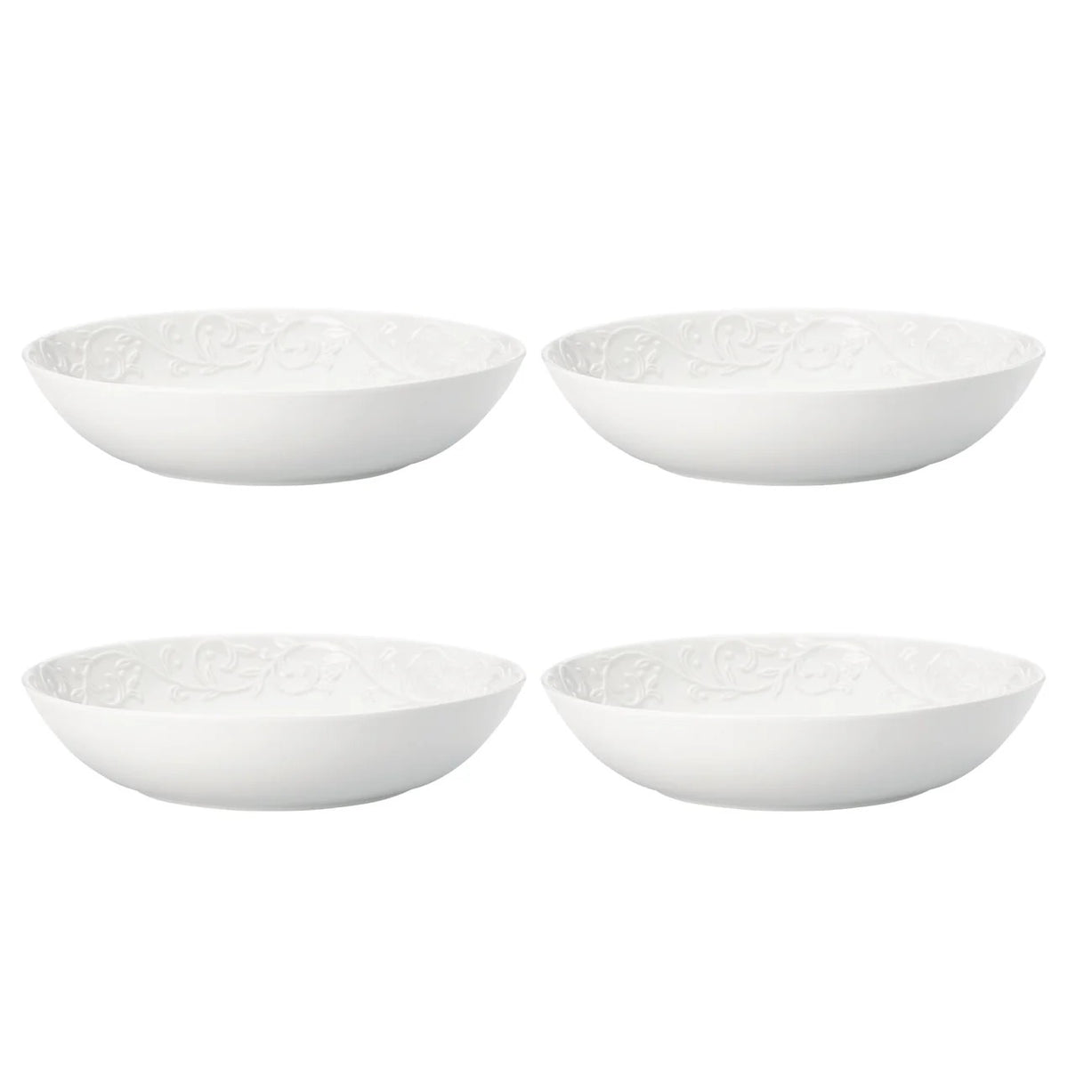 Opal Innocence Carved Pasta Bowls, Set Of 4