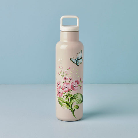 Butterfly Meadow Pink Insulated Water Bottle